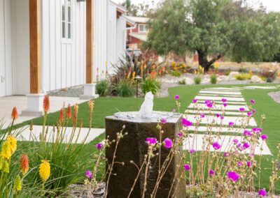 San Luis Obispo residential landscape design build water feature