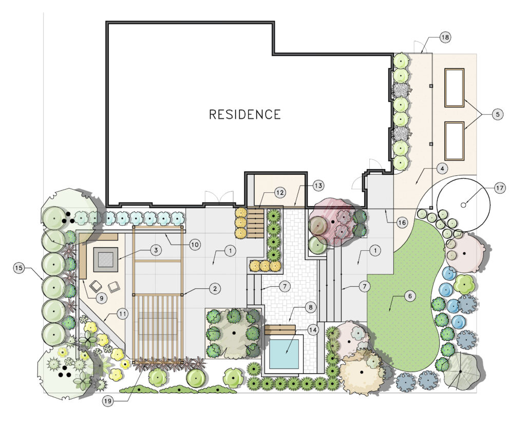Madrone Landscape Design Concept Drawing Plan