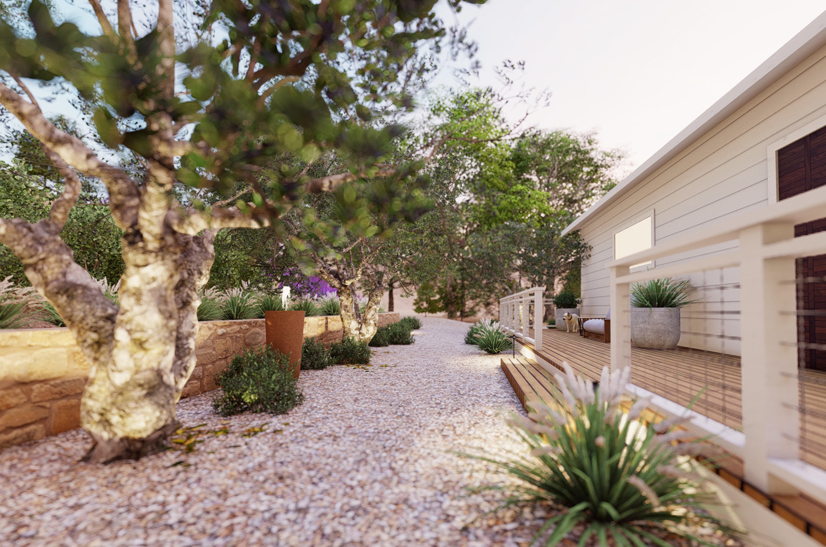Paso Robles Modern Farmhouse Residential Landscape Design